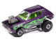 1971 AMC Gremlin Passion Purple Metallic with Green Flames and Interior Zingers Series 1/64 Diecast Model Car Johnny Lightning JLSF027-JLSP402B 1971 AMC Gremlin Passion Purple Metallic with Green Flames and Interior Zingers Series 1/64 Diecast Model Car Johnny Lightning JLSF027-JLSP402B