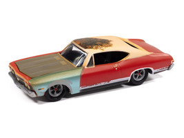 1968 Chevrolet Chevelle SS 396 Matador Red Weathered Project in Progress Series 1/64 Diecast Model Car Johnny Lightning JLSF027-JLSP404A