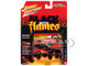 1974 Pontiac GTO Black and Red with Flame Graphics Black with Flames Series 1/64 Diecast Model Car Johnny Lightning JLSF027-JLSP405A