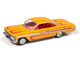 1961 Chevrolet Impala SS 409 Yellow Metallic with Red Stripes and Interior Scrapin Series 1/64 Diecast Model Car Johnny Lightning JLSF027-JLSP406A 1961 Chevrolet Impala SS 409 Yellow Metallic with Red Stripes and Interior Scrapin Series 1/64 Diecast Model Car Johnny Lightning JLSF027-JLSP406A