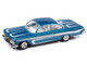 1961 Chevrolet Impala SS 409 Blue Metallic with White Stripes and Interior Scrapin Series 1/64 Diecast Model Car Johnny Lightning JLSF027-JLSP406B