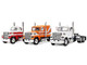Ford LTL 9000 Trio Set Two Day Cabs and One 60 Flat Top Sleeper 1/64 Diecast Model DCP/First Gear 60-2175 Ford LTL 9000 Trio Set Two Day Cabs and One 60 Flat Top Sleeper 1/64 Diecast Model DCP/First Gear 60-2175