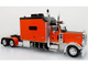 Peterbilt 379 Tractor with Enclosed Car Carrier Trailer Reliable Carriers Orange and Black Heavy Haul Truck Collection 1/43 Diecast Model Iconic Replicas 43-0632 Peterbilt 379 Tractor with Enclosed Car Carrier Trailer Reliable Carriers Orange and Black Heavy Haul Truck Collection 1/43 Diecast Model Iconic Replicas 43-0632