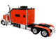 Peterbilt 379 Tractor with Enclosed Car Carrier Trailer Reliable Carriers Orange and Black Heavy Haul Truck Collection 1/43 Diecast Model Iconic Replicas 43-0632 Peterbilt 379 Tractor with Enclosed Car Carrier Trailer Reliable Carriers Orange and Black Heavy Haul Truck Collection 1/43 Diecast Model Iconic Replicas 43-0632