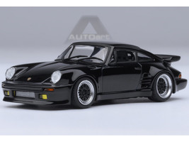 Porsche 911 930 Turbo Blackbird" Black Wangan Midnight Comic #1 Version Manga 1/64 Diecast Model Car Autoart 20636