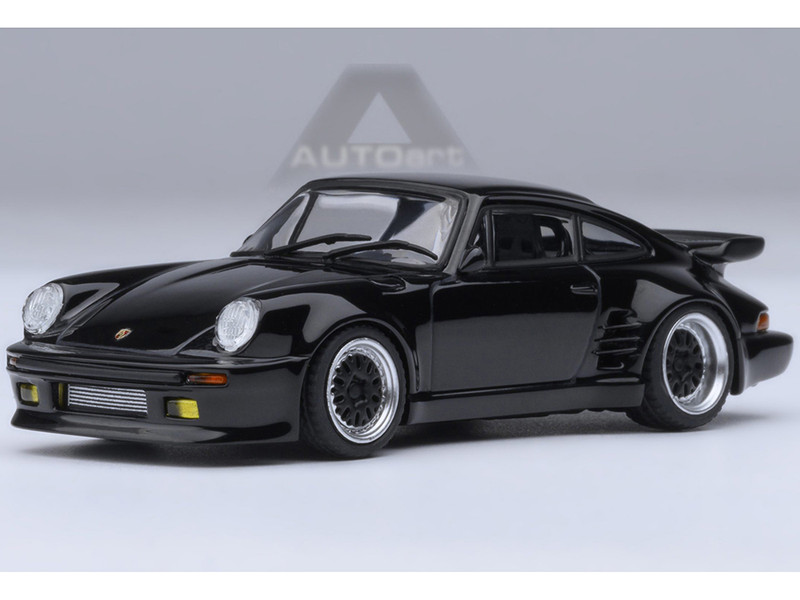 Porsche 911 930 Turbo Blackbird" Black Wangan Midnight Comic #1 Version Manga 1/64 Diecast Model Car Autoart 20636 Porsche 911 930 Turbo Blackbird" Black Wangan Midnight Comic #1 Version Manga 1/64 Diecast Model Car Autoart 20636