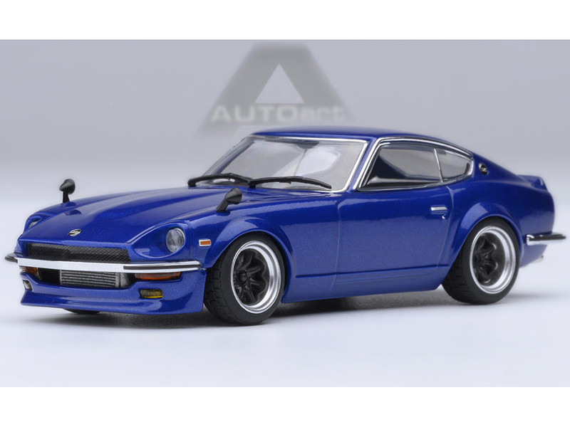 Nissan Fairlady Z RHD Right Hand Drive Akuma No Z Blue Metallic Wangan Midnight Comic #1 Version Manga 1/64 Diecast Model Car Autoart 20685 Nissan Fairlady Z RHD Right Hand Drive Akuma No Z Blue Metallic Wangan Midnight Comic #1 Version Manga 1/64 Diecast Model Car Autoart 20685