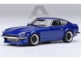 Nissan Fairlady Z RHD Right Hand Drive Akuma No Z Blue Metallic Wangan Midnight Comic #4 Version Manga 1/64 Diecast Model Car Autoart 20686