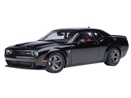 2021 Dodge Challenger Super Stock Blue Red Stripes 1/18 Model Car