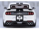 Ford Mustang Shelby GT500 Oxford White with Black Stripes 1/18 Model Car Autoart 73095