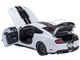 Ford Mustang Shelby GT500 Oxford White with Black Stripes 1/18 Model Car Autoart 73095