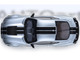 Ford Mustang Shelby GT500 Iconic Silver Metallic with Black Stripes 1/18 Model Car Autoart 73096