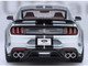 Ford Mustang Shelby GT500 Iconic Silver Metallic with Black Stripes 1/18 Model Car Autoart 73096