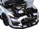 Ford Mustang Shelby GT500 Iconic Silver Metallic with Black Stripes 1/18 Model Car Autoart 73096