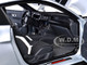 Ford Mustang Shelby GT500 Iconic Silver Metallic with Black Stripes 1/18 Model Car Autoart 73096