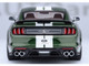Ford Mustang Shelby GT500 Eruption Green Metallic with White Stripes 1/18 Model Car Autoart 73097