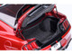 Ford Mustang Shelby GT500 Rapid Red Metallic with Black Stripes 1/18 Model Car Autoart 73098