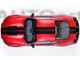 Ford Mustang Shelby GT500 Rapid Red Metallic with Black Stripes 1/18 Model Car Autoart 73098