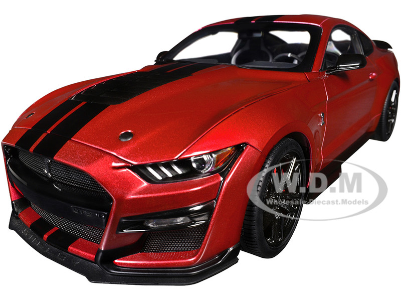 FORD MUSTANG SHELBY GT500 RAPID RED 1/18 MODEL CAR BY AUTOART