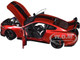 Ford Mustang Shelby GT500 Rapid Red Metallic with Black Stripes 1/18 Model Car Autoart 73098