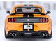 Ford Mustang Shelby GT500 Cyber Orange Metallic with Black Stripes 1/18 Model Car Autoart 73099