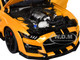 Ford Mustang Shelby GT500 Cyber Orange Metallic with Black Stripes 1/18 Model Car Autoart 73099