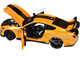 Ford Mustang Shelby GT500 Cyber Orange Metallic with Black Stripes 1/18 Model Car Autoart 73099