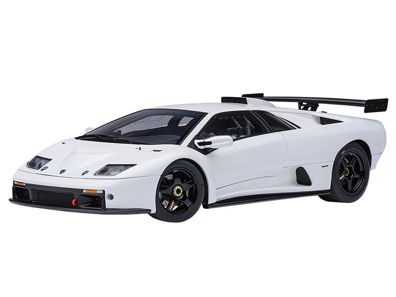 Lamborghini Diablo GTR Impact White 1/18 Model Car Autoart AA79136