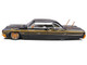 1964 Chevrolet Impala SS Lowrider Black Metallic with Gold Graphics and Gray Interior Lowriders Maisto Design Series 1/26 Diecast Models Maisto 32547-BK