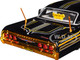 1964 Chevrolet Impala SS Lowrider Black Metallic with Gold Graphics and Gray Interior Lowriders Maisto Design Series 1/26 Diecast Models Maisto 32547-BK