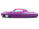 1964 Chevrolet Impala SS Lowrider Candy Purple with Graphics and White Interior Lowriders Maisto Design Series 1/26 Diecast Model Car Maisto 32547-PUR