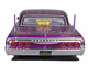 1964 Chevrolet Impala SS Lowrider Candy Purple with Graphics and White Interior Lowriders Maisto Design Series 1/26 Diecast Model Car Maisto 32547-PUR