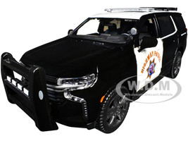 2021 Chevrolet Tahoe California Highway Patrol Black and White Authority Maisto Design Series 1/26 Diecast Model Car Maisto 32548CHP