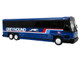 2001 MCI D4000 Coach Bus Greyhound Blue with Stripes Vintage Bus & Motorcoach Collection Limited Edition to 504 pieces Worldwide 1/87 (HO) Diecast Model Iconic Replicas 87-0620 2001 MCI D4000 Coach Bus Greyhound Blue with Stripes Vintage Bus & Motorcoach Collection Limited Edition to 504 pieces Worldwide 1/87 (HO) Diecast Model Iconic Replicas 87-0620