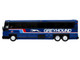 2001 MCI D4000 Coach Bus Greyhound Blue with Stripes Vintage Bus & Motorcoach Collection Limited Edition to 504 pieces Worldwide 1/87 (HO) Diecast Model Iconic Replicas 87-0620 2001 MCI D4000 Coach Bus Greyhound Blue with Stripes Vintage Bus & Motorcoach Collection Limited Edition to 504 pieces Worldwide 1/87 (HO) Diecast Model Iconic Replicas 87-0620