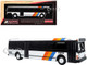 1980 Grumman 870 Advanced Design Transit Bus MARTA Atlanta White with Stripes Vintage Bus & Motorcoach Collection Limited Edition 1/87 (HO) Diecast Model Iconic Replicas 87-0623
