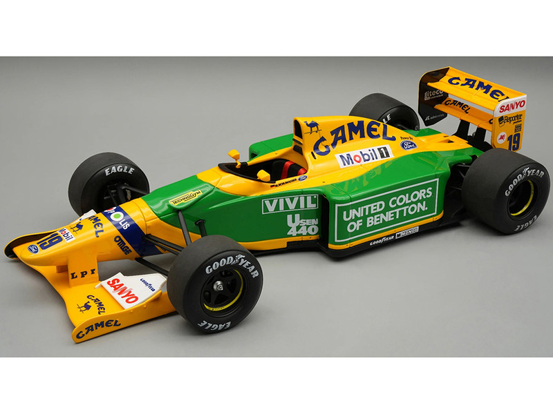 Benetton B192 #19 Michael Schumacher Winner Formula One F1 Belgian GP 1992 Mythos Series with Display Case Limited Edition to 80 pieces Worldwide 1/18 Model Car Tecnomodel TM18-374A Benetton B192 #19 Michael Schumacher Winner Formula One F1 Belgian GP 1992 Mythos Series with Display Case Limited Edition to 80 pieces Worldwide 1/18 Model Car Tecnomodel TM18-374A