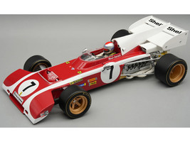 Ferrari 312 B2 #7 Mario Andretti Formula One F1 South African GP 1972 Mythos Series with Driver Figure and Display Case Limited Edition to 60 pieces Worldwide 1/18 Model Car Tecnomodel TMD18-321B