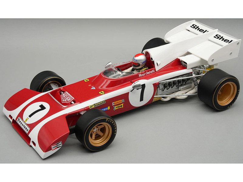 Ferrari 312 B2 #7 Mario Andretti Formula One F1 South African GP 1972 Mythos Series with Driver Figure and Display Case Limited Edition to 60 pieces Worldwide 1/18 Model Car Tecnomodel TMD18-321B Ferrari 312 B2 #7 Mario Andretti Formula One F1 South African GP 1972 Mythos Series with Driver Figure and Display Case Limited Edition to 60 pieces Worldwide 1/18 Model Car Tecnomodel TMD18-321B