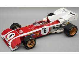 Ferrari 312 B2 #6 Clay Regazzoni Formula One F1 South African GP 1972 Mythos Series with Driver Figure and Display Case Limited Edition to 50 pieces Worldwide 1/18 Model Car Tecnomodel TMD18-321C