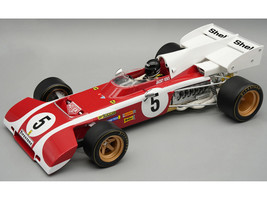 Ferrari 312 B2 #5 Jacky Ickx Formula One F1 South African GP 1972 Mythos Series with Driver Figure and Display Case Limited Edition to 50 pieces Worldwide 1/18 Model Car Tecnomodel TMD18-321D