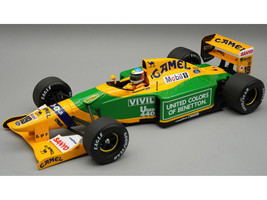 Benetton B192 #19 Michael Schumacher Winner Formula One F1 Belgian GP 1992 Mythos Series with Driver Figure and Display Case Limited Edition to 140 pieces Worldwide 1/18 Model Car Tecnomodel TMD18-404A