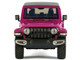 2021 Jeep Gladiator Overland Pickup Truck Purple with Matt Black Top 1/24 Diecast Model Car Motormax 79366pur