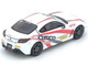 Toyota GR86 Tuned by CUSCO RHD Right Hand Drive White with Red and Gray Stripes 1/64 Diecast Model Car Inno Models IN64-GR86-CUSCO
