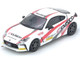 Toyota GR86 Tuned by CUSCO RHD Right Hand Drive White with Red and Gray Stripes 1/64 Diecast Model Car Inno Models IN64-GR86-CUSCO