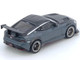 Nissan Fairlady Z Top Secret RZ34 RHD Right Hand Drive Stealth Gray with Carbon Hood and Black Top 1/64 Diecast Model Car Inno Models IN64-Z34TS-SG