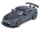 Nissan Fairlady Z Top Secret RZ34 RHD Right Hand Drive Stealth Gray with Carbon Hood and Black Top 1/64 Diecast Model Car Inno Models IN64-Z34TS-SG