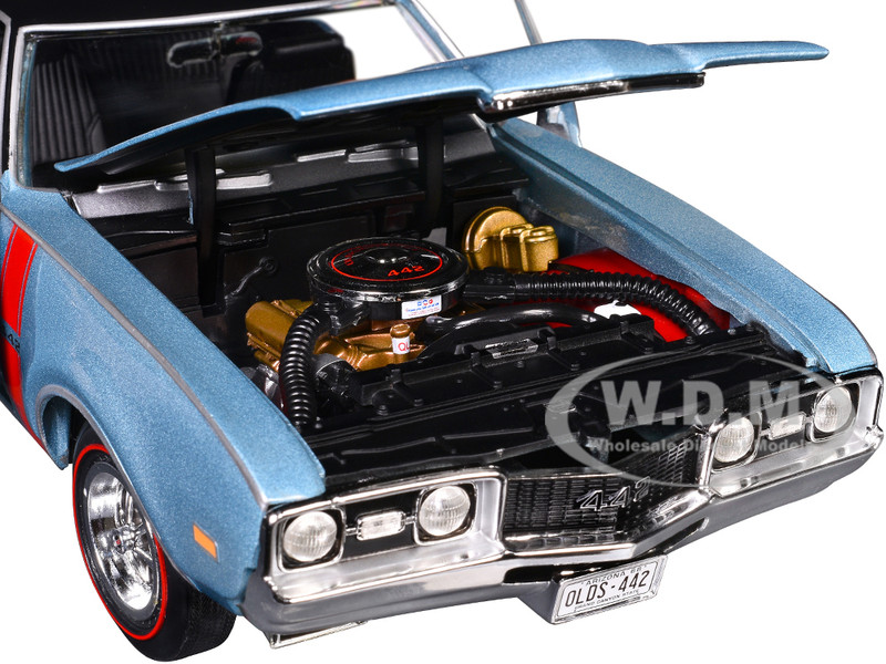 1968 OLDSMOBILE 442 W30 COUPE TEAL FROST 