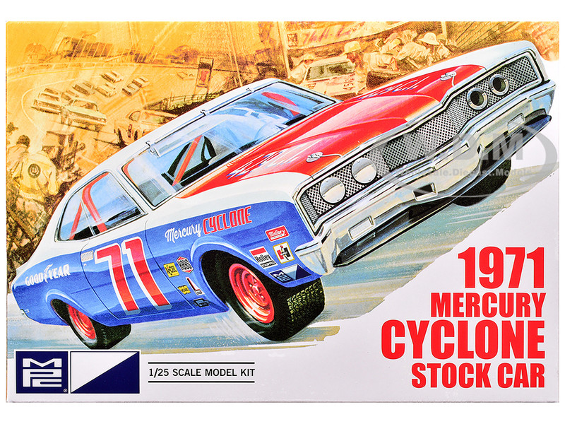 Skill 2 Model Kit 1971 Mercury Cyclone Stock Car 1/25 Scale Model MPC MPC1023