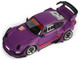 RWB 993 Rotana #18 Matt Purple with Graphics 1/64 Diecast Model Car Model Model MM64-RWB993-001 RWB 993 Rotana #18 Matt Purple with Graphics 1/64 Diecast Model Car Model Model MM64-RWB993-001
